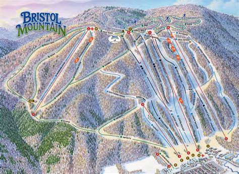 Bristol Mountain Trails Mountain Trails Trail Maps Ski Racing