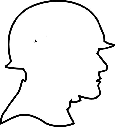 Soldier Outline Clip Art at Clker.com - vector clip art online, royalty ...