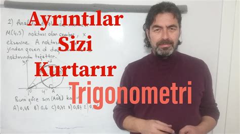 Ayt De Ayr Nt Lar Sizi Kurtar R Trigonometri Trigonometri Youtube