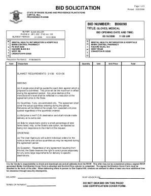 Fillable Online STATE OF RHODE ISLAND AND PROVIDENCE PLANTATIONS STATE