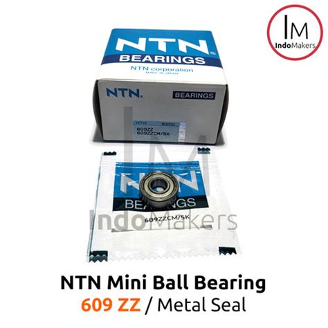 Jual Mini Ball Bearing 609ZZ / 609 ZZ Metal Seal - As 9mm NTN Japan ...