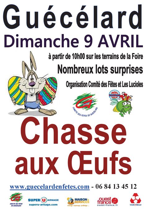 Dimanche Avril Chasse Aux Ufs Comit Des F Tes De Gu C Lard