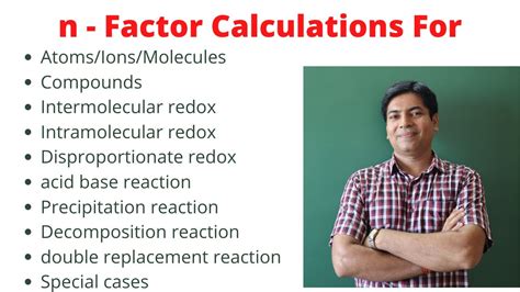 N Factor Calculation Redox Reaction Class Xineetiit Youtube