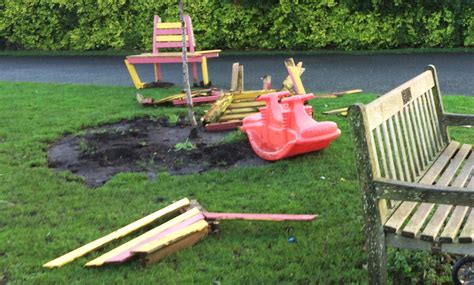 A Sad Thing To Come Back To — Anger After Vandals Trash School Playground