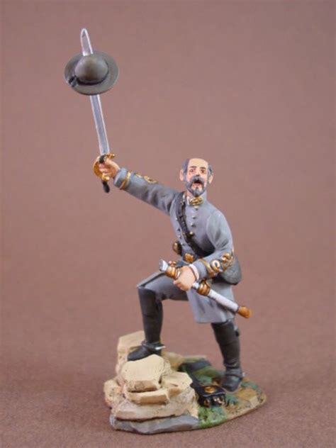 W Britain Civil War Toy Soldiers Confederate General Armistead 54mm ...