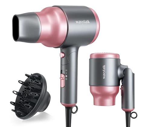 Amazon Wavytalk Portable Hair Dryer With Diffuser Foldable Mini