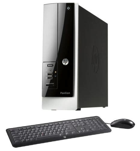 Hp Pavilion Slimline 400 334 Desktop Amd E1 2500 500gb Hdd 4gb Ram Radeon 8240 Ebay