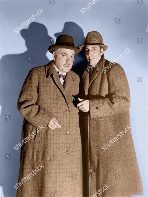 Nigel Bruce Basil Rathbone Editorial Stock Photo Stock Image