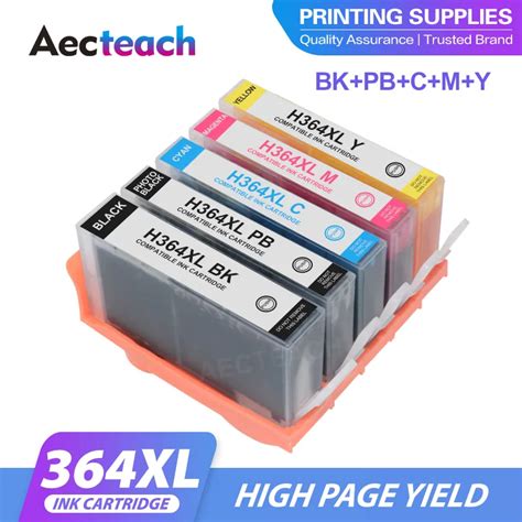 Aecteach Cartucho De Tinta Para Impresora Hp Xl Recambio De Tinta