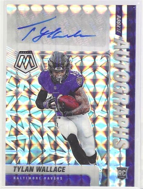 Tylan Wallace Panini Mosaic Silver Mosaic Prizm Auto Rc Ra Ebay