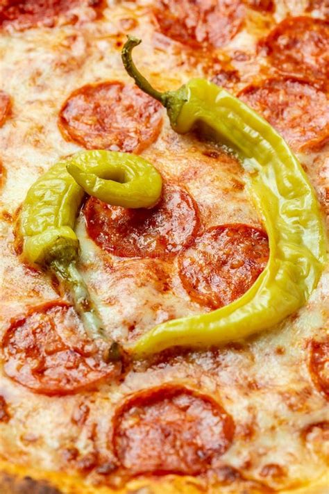 Traditional Italian Pizza Pepperoni With Salami And Cheese Hot