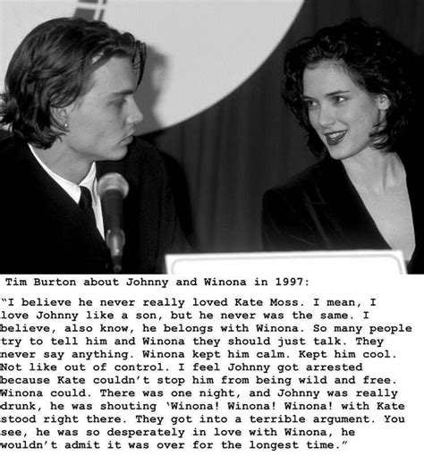 🎬🍿 On Instagram “tim Burton Talking About Johnny Depp And Winona Ryder