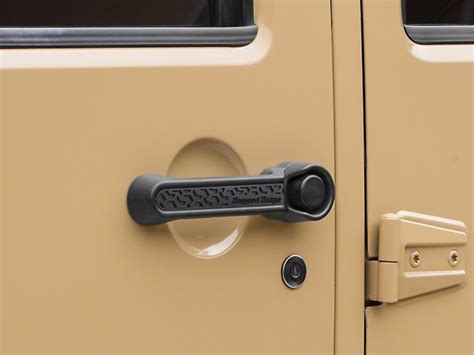 Rugged Ridge Jeep Wrangler Elite Door Handle Inserts Black Tread 13311 49 07 18 Jeep Wrangler