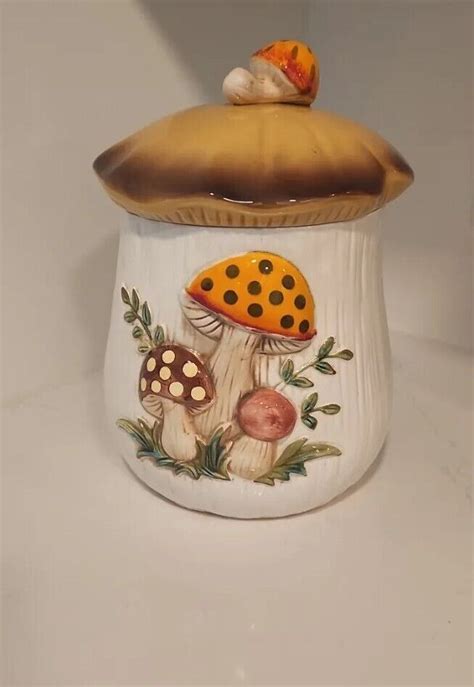 Vintage Cookie Jar Sears Roebuck Merry Mushroom Extra Large