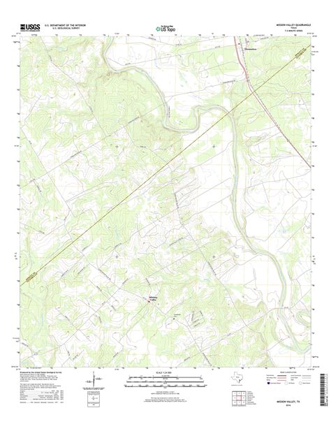 Mytopo Mission Valley Texas Usgs Quad Topo Map