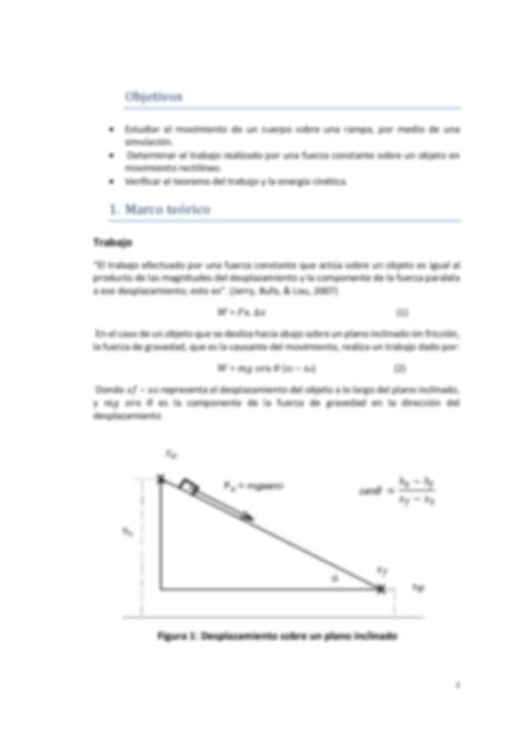 SOLUTION Teorema De Trabajo Y Energia Cinetica Pr Actica De