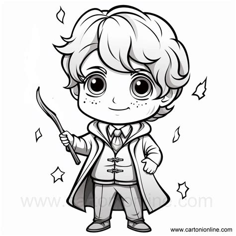 Ron Weasley 02 Coloring Page