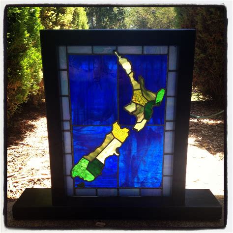 Stained Glass New Zealand Pattern 40cmx31cm Etsy