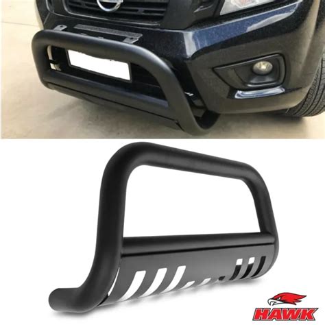 BLACK HEAVY DUTY Steel A Frame Nudge Bull Bar For Nissan Navara Np300