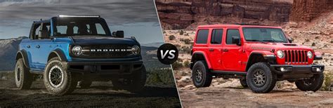 2023 Ford Bronco vs 2023 Jeep Wrangler