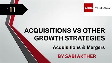 ACCA I Advanced Financial Management AFM I Acquisitions VS Other