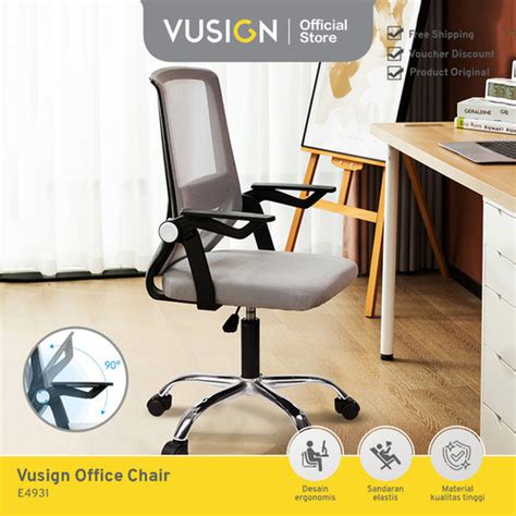 Jual Deli Office Chair Kursi Kantor Jaring Desain Ergonomis E