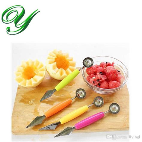 Watermelon Slicer Cutter Fruit Carving Tool Ice Cream Dual Baller