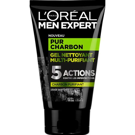 L Oreal Men Expert Gel Nettoyant Multi Purifiant Actions Pur Charbon