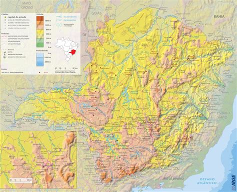 Extensao Territorial De Minas Gerais - Mapa de Minas Gerais: Lista de Cidades, Tipos de mapa e Curiosidades