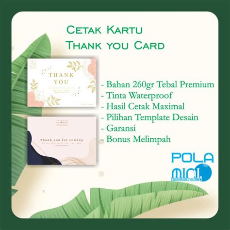 Jual Thank You Card Kartu Ucapan Terima Kasih Shopee Indonesia