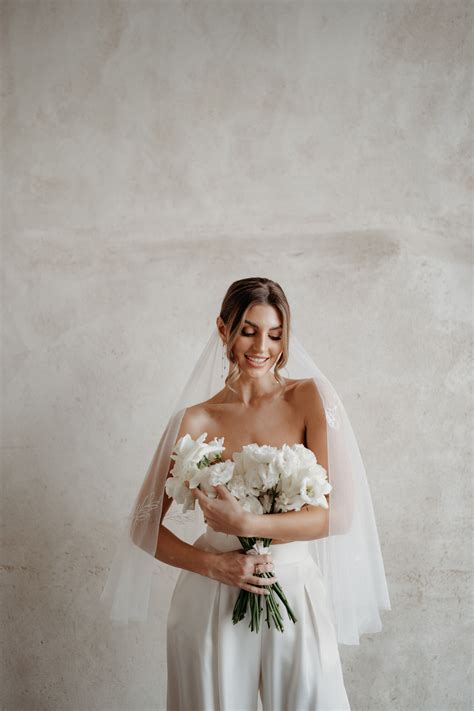 Embroidered Wedding Veils by Rebecca Anne Designs