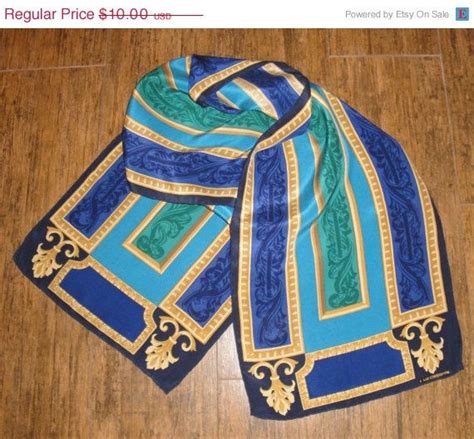 Vintage Scarf Liz Claiborne S Inch By Inch Oblong Etsy