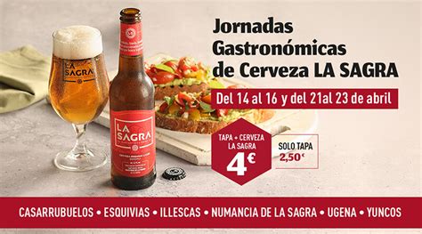 Las Jornadas Gastronómicas de Cerveza LA SAGRA vuelven a la comarca