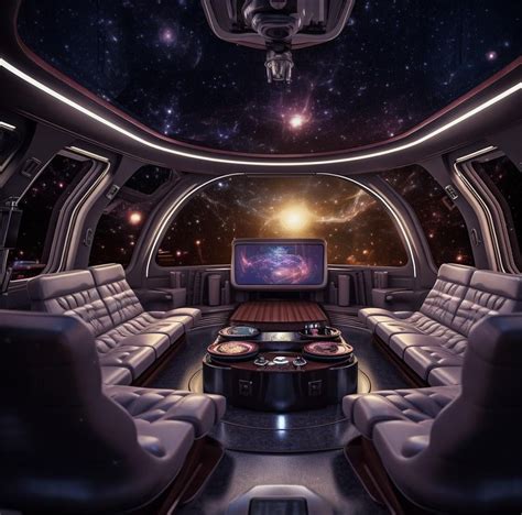 Cozy, luxury spaceship interiors : r/midjourney