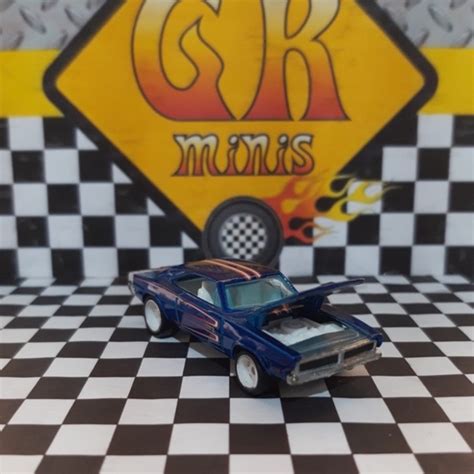 Hot Wheels Garage Dodge Charger Azul Real Riders Loose Shopee Brasil