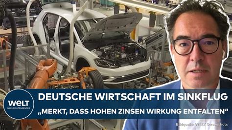 DEUTSCHLAND Wirtschaft Im Sinkflug Bruttoinlandsprodukt Schrumpft