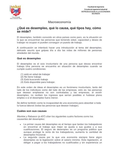 Desempleo Pdf Desempleo Ciencias Sociales