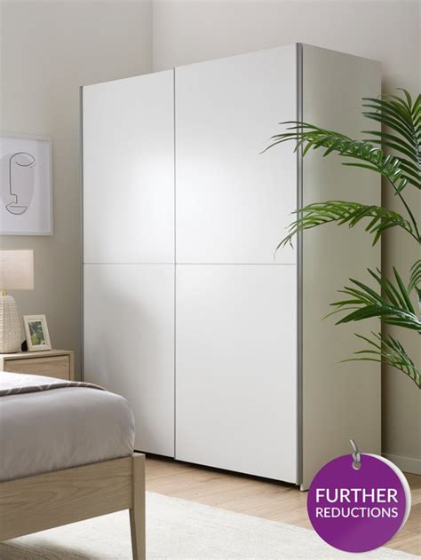 Very Home Nico 150 Cm 2 Door Sliding Wardrobe White