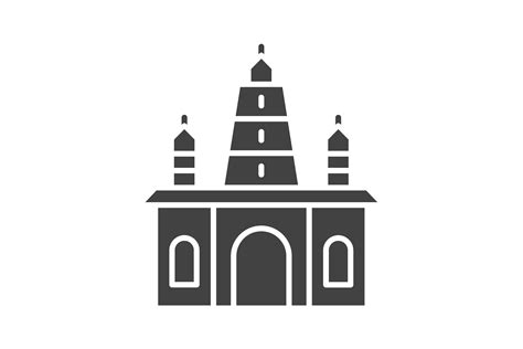 Simple Hindu Temple Drawing 1
