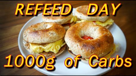 Full Day Of Eating 30 Refeed 1 000g Of Carbs YouTube