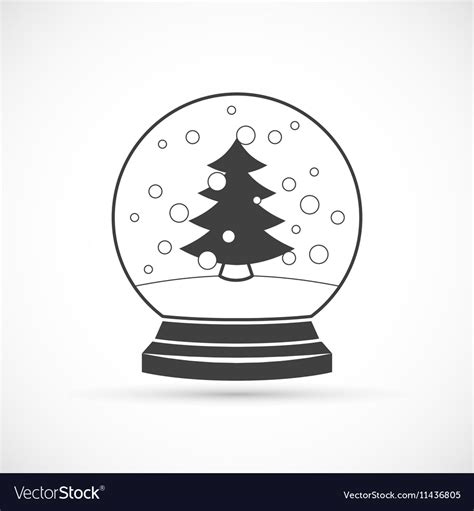 Snowball Icon Royalty Free Vector Image Vectorstock