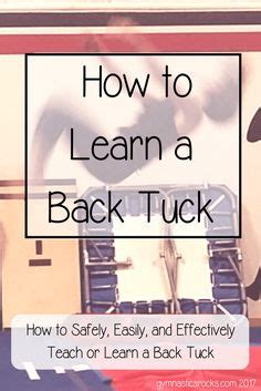 12 Back tuck drills ideas | back tuck, gymnastics coaching, gymnastics