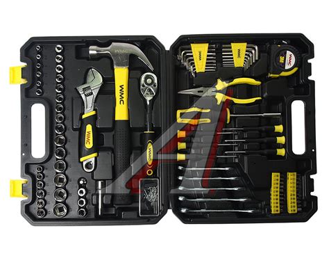 WMC30128OLD Набор инструментов 128 предметов слесарно-монтажный 1/4", 3 ...