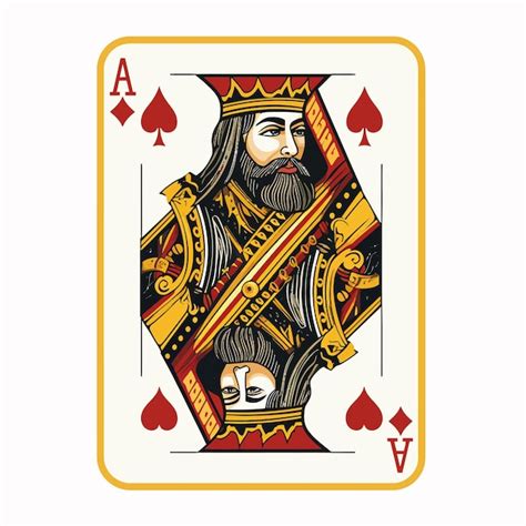 Premium Vector | King playing card