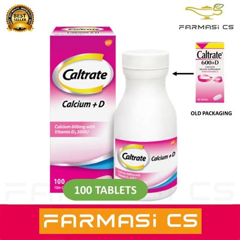 Caltrate Calcium D 600mg With Vitamin D 100 Tablets Exp 07 2025