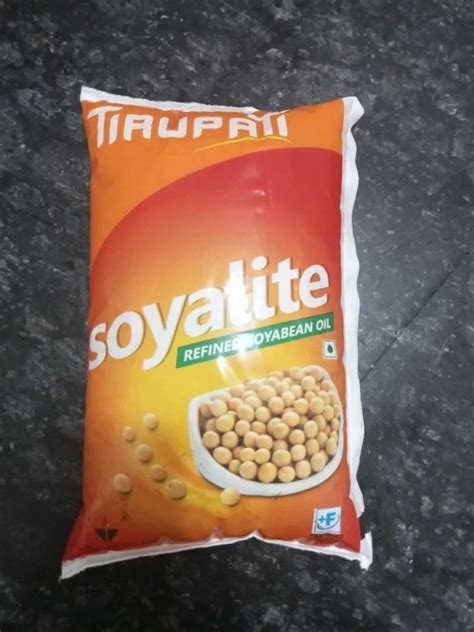 Tirupati Soyalite Refined Soyabean Oil Packet Packaging Size 1 Litre