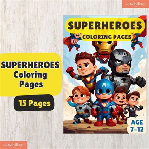 Jual Superheroes Coloring Pages - Halaman Mewarnai Superhero - Buku ...