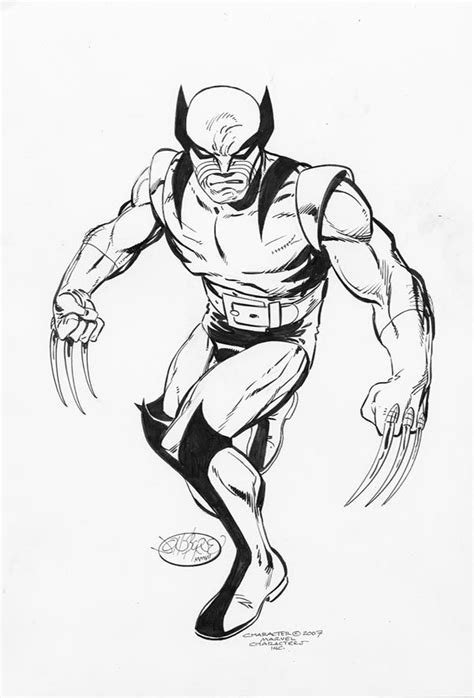 John Byrne Draws Photo Comic Art Wolverine Art Wolverine Marvel