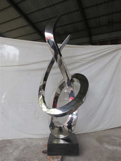 Modern Large Outdoor Stainless Steel Metal Sculpture For Outdoors Sssa