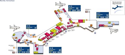 Karte Des Terminals Flughafen Paris Orly